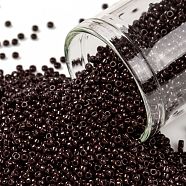 TOHO Round Seed Beads, Japanese Seed Beads, (46) Opaque Oxblood, 15/0, 1.5mm, Hole: 0.7mm, about 135000pcs/pound(SEED-TR15-0046)