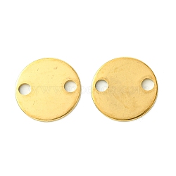 Ion Plating(IP) 304 Stainless Steel Connector Charms, Flat Round Links, Golden, 16x1mm, Hole: 2.7mm(STAS-Q321-03G)
