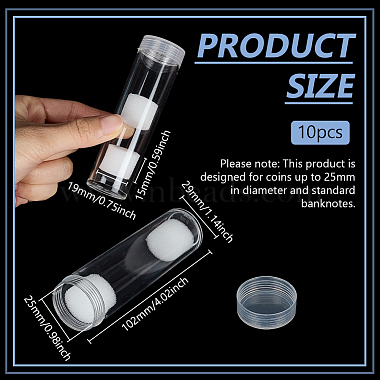 Column Plastic Coin Collections(CON-WH0115-05B)-2