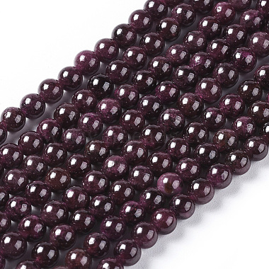 5mm Round Garnet Beads