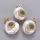 Natural Cultured Freshwater Pearl Pendants(KK-L187-02D)-1