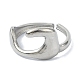 304 Stainless Steel Open Cuff Rings(RJEW-M019-46P)-2