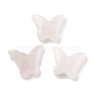 Natural Rose Quartz Pendants, Butterfly Charms, 19.5x15x5.5mm, Hole: 1mm(G-H007-07D)