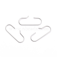 304 Stainless Steel Findings, Stainless Steel Color, 30x13x1mm(STAS-J032-31)
