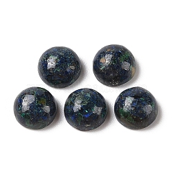 Natural Azurite Cabochons, Half Round, 8.5x4.5mm(G-Q171-06A-01)