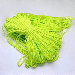 7 Inner Cores Polyester & Spandex Cord Ropes, for Rope Bracelets Making, Green Yellow, 4mm, about 109.36 yards(100m)/bundle, 420~500g/bundle(RCP-R006-036)