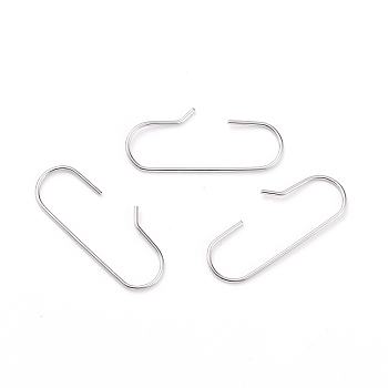 304 Stainless Steel Findings, Stainless Steel Color, 30x13x1mm
