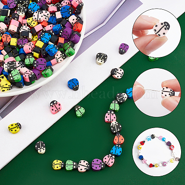 superfindings 240pcs 8 couleurs perles d'argile polymère faites à la main(CLAY-FH0001-13)-4