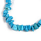 Chip Synthetic Turquoise(Dyed) Beaded Stretch Bracelets(BJEW-S143-58)-3