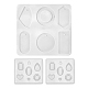 3 pièces géométrie/larme/coeur pendentif & liens moules en silicone(DIY-LS0003-25)-1