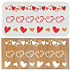 PET Hollow out Drawing Painting Stencils Sets for Kids Teen Boys Girls(DIY-WH0172-989)-1