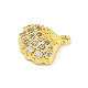 Rack Plating Brass Micro Pave Clear Cubic Zirconia Charms(KK-P277-10G)-2