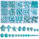 12 styles de perles turquoise synth&eacute;tiques(TURQ-SP0001-01B)-1