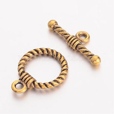 Tibetan Style Alloy Toggle Clasps(TIBE-EA9138Y-AG-FF)-2