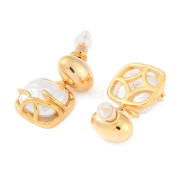 Brass Dangle Earring(EJEW-L288-003G)-3