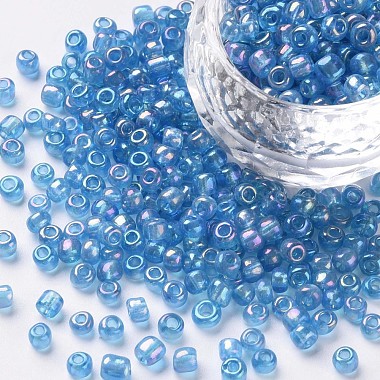 4mm Aqua Glass Beads