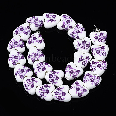 Handmade Porcelain Ceramic Beads Strands(PORC-S502-041F)-2
