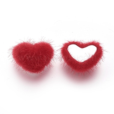 Faux Mink Fur Covered Cabochons(WOVE-F021-05S-03)-2
