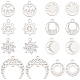 16Pcs 8 Style 304 Stainless Steel Charms(STAS-SC0008-36-1)-1