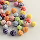 Perles de fleurs acryliques de style artisanal(MACR-Q157-M33)-1