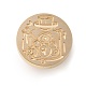 Golden Tone Wax Seal Brass Stamp Heads(AJEW-U008-01G-03)-2