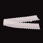 Cotton Lace Trim, For DIY Scrapbooking Gift Package Ribbon, Garment Accessories, Hollow Flower Pattern, White, 3-1/8 inch(80mm)(OCOR-WH0066-28)