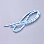 Polyester Cord Shoelace, Light Blue, 52~54cm, 6mm(AJEW-F036-02A-23)
