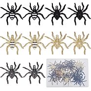 20Pcs 5 Styles Alloy Enamel Pendants, Spider Charm, Mixed Color, 37x35x4~4.5mm, Hole: 2mm, 4pcs/style(FIND-SC0004-78)