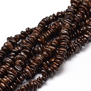 Natural Bronzite Chip Beads Strands, 4~14x4~12mm, Hole: 1mm, about 15.3 inch~16.1 inch(G-E271-127)