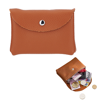Leather Coin Purse, Wallet, Multi-use Card Case for Men, Rectangle, Peru, 8.2x11.3x3.5cm