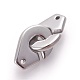 304 Stainless Steel Interlocking Clasps(X-STAS-O119-25P)-1