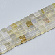 Chapelets de perles en agate blanche naturelle(G-S357-G10)-1