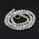 Naturelles perles pierre de lune blanc brins(G-P335-04-10mm)-2