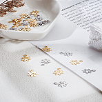 40Pcs 2 Colors 304 Stainless Steel Charms, Flower, Golden & Stainless Steel Color, 10.7x8x0.6mm, Hole: 1.2mm, 20pcs/color(STAS-LP0004-38)