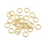 Brass Open Jump Rings, Saw Cut Round, Long-Lasting Plated, Nickel Free, Real 18K Gold Plated, 8.5x1mm, 18 Gauge, Inner Diameter: 6.5mm(KK-B147-03H-G)