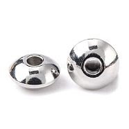 Rondelle 304 Stainless Steel Beads, Stainless Steel Color, 6x3mm, Hole: 2mm(STAS-N044-17)