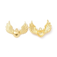 Alloy Pendants, Lead Free and Cadmium Free, Wing, Golden, 28.5x36.5x5mm, Hole: 2.5mm(X-EA11896Y)