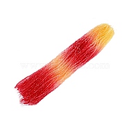 Gradient Color Baking Painted Glass Bead Strands, Faceted, Bicone, Colorful, 2.9~3.3x2.5mm, Hole: 0.8mm, about 146~150pcs/strand, 15.35~16.2''(39~40.5cm)(DGLA-A039-T2mm-A03)