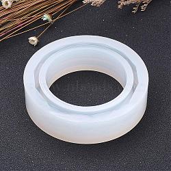 DIY Silicone Bangle Molds, Resin Casting Molds, For UV Resin, Epoxy Resin Jewelry Making, White, 73.5x18.5mm, Inner Diameter: about 56mm(AJEW-P037-04)