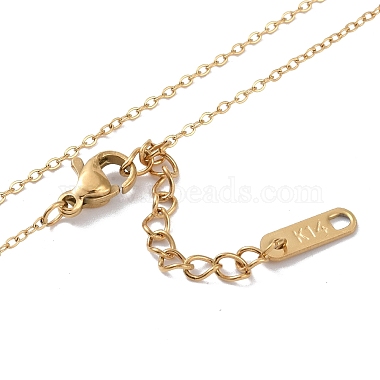 304 Stainless Steel Cable Chain Necklaces(NJEW-G081-06G)-3