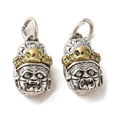 Antique Silver Human Brass Charms