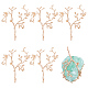 6Pcs Brass Pendant Rhinestone Settings(KK-ME0001-13)-1