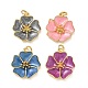 Brass Enamel Pendants(KK-CBAD9DF-03G-F)-1