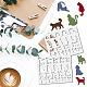 12Pcs 12 Styles PET Plastic Hollow Out Drawing Painting Stencils Templates(DIY-WH0470-001)-5