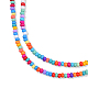 Opaque Spray Painted Glass Bead Strands(GLAA-N047-06)-3