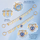 Alloy & Resin & Rhinestone Evil Eye Charm Shoe Decoration Chain(FIND-AB00024-02)-3