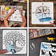 Plastic Drawing Painting Stencils Templates(DIY-WH0396-229)-4