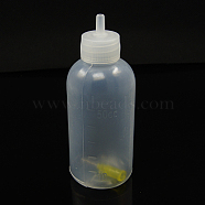 50CC Plastic Glue Bottles, Clear, 10x3.6cm, Capacity: 50ml(1.69 fl. oz)(TOOL-D028-01)