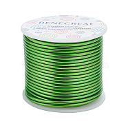 Matte Round Aluminum Wire, Lime Green, 10 Gauge, 2.5mm, 24.5m/roll(AW-BC0003-30H-2.5mm)