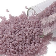 TOHO Round Seed Beads, Japanese Seed Beads, Frosted, (151F) Ceylon Frost Grape Mist, 11/0, 2.2mm, Hole: 0.8mm, about 1110pcs/10g(X-SEED-TR11-0151F)